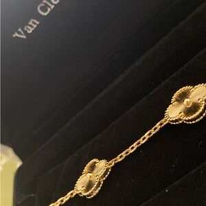Van Cleef & Arpels Gold Alhambra Motif Bracelet